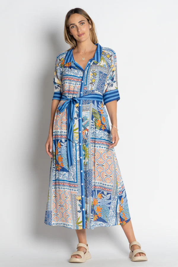 Velora Midi Dress By LulaLife - Ocean
