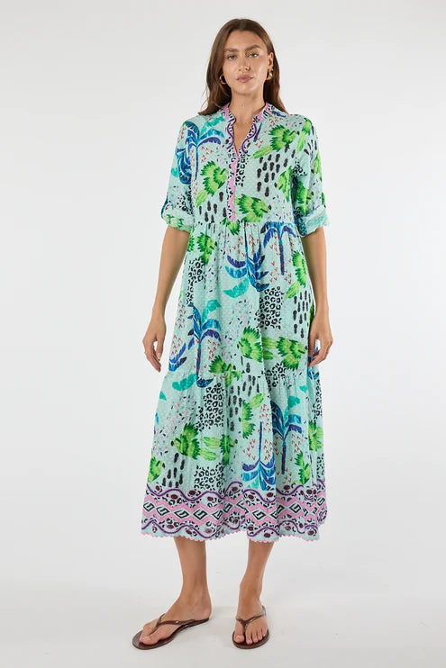 Yasmin Midi Dress By LulaLife - Mist