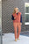 Textured Knit Vest With Toggle Buttons - Rosewood