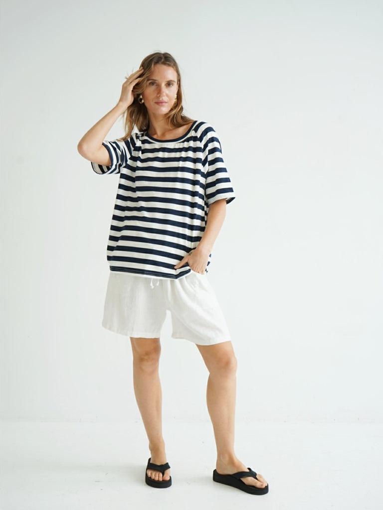Dolly Thick Stripe T-Shirt - Navy