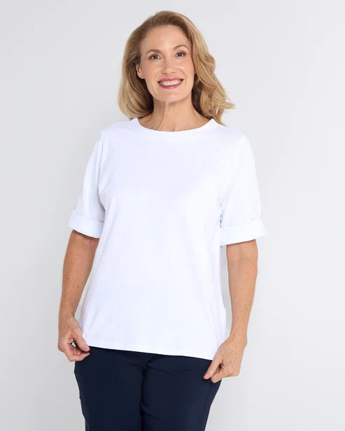 Kimmy Ultimate Top By Renoma - White