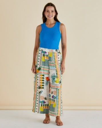 Sable Wide Leg Pant By Betty Basics - Paradise Print