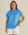 Shirley Short Sleeve Tee By Betty Basics - Blue