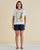 Ellia Crew Tee By Betty Basics - Paradise Beach Print