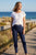 Full Length Pull On Jegging By Cafe Latte - Navy