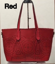 The Cut Out Handbag - Red