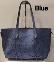 The Cut Out Handbag - Blue